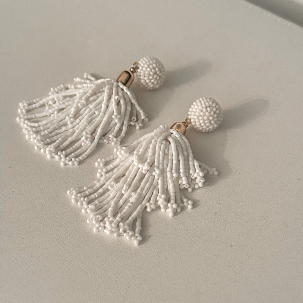 PANACEA Beaded Tassel Earrings
